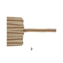 Tρέσα με αλυσιδάκι και τρουξ σε 4 χρώματα 1,5 cm