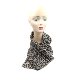 Φουλάρι Λεοπάρ Μπεζ 1,90 x 0.90