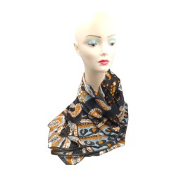 Φουλάρι σατέν με σχέδιο λαχούρ 1,90 x 0.90