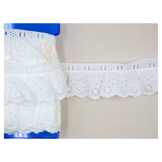 Βαμβακερή Δαντέλα 6cm ()