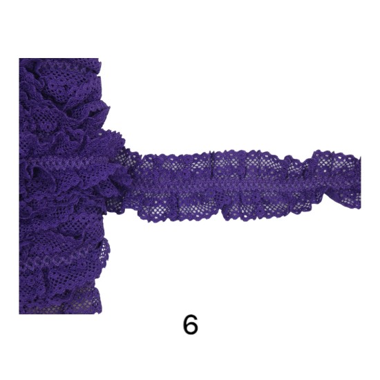 Δαντέλα ελαστική  4cm σε 11 χρώματα (108916)