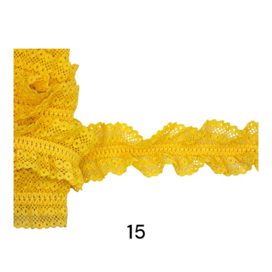 Δαντέλα ελαστική  4cm σε 11 χρώματα (108921)