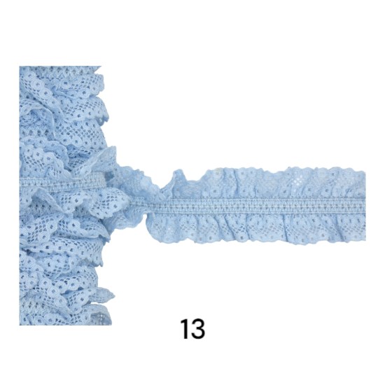 Δαντέλα ελαστική  4cm σε 11 χρώματα (108920)