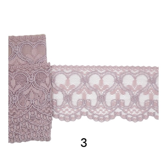 Δαντέλα κορδονέ  (5 χρώματα) 7cm (106772)