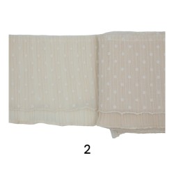 Διπλό βολάν πλίσε οργαντίνα σε 13 χρώματα