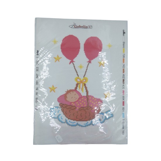 Καδράκι γέννησης μωρού σχέδιο κοριτσάκι ()