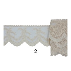 Γαλλική δαντέλα σαντιγί 7,5 cm  