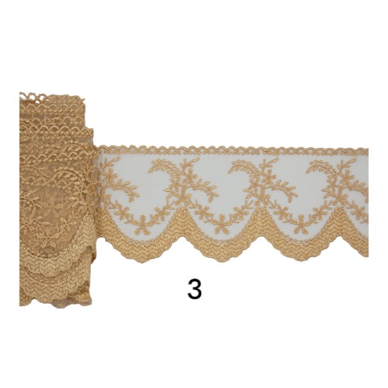 Γαλλική δαντέλα σαντιγί 7,5 cm   (98768)