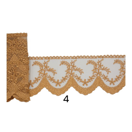 Γαλλική δαντέλα σαντιγί 7,5 cm   (98769)