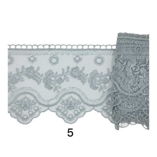 Γαλλική δαντέλα σαντιγί 9 cm σε 6 χρώματα (98773)