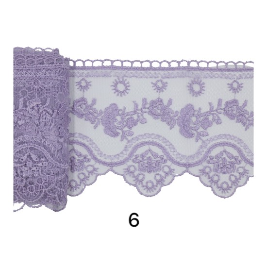 Γαλλική δαντέλα σαντιγί 9 cm σε 6 χρώματα (98774)