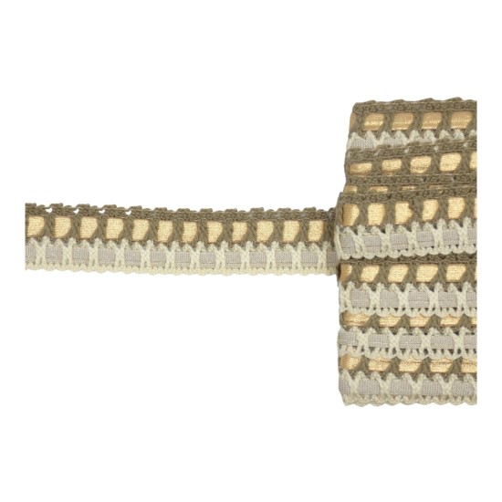 τρέσα ελαστική  δίχρωμη 2,5cm  ()