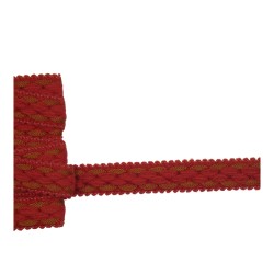Τρέσα μάλλινη τύπου σανέλ κόκκινη 2cm
