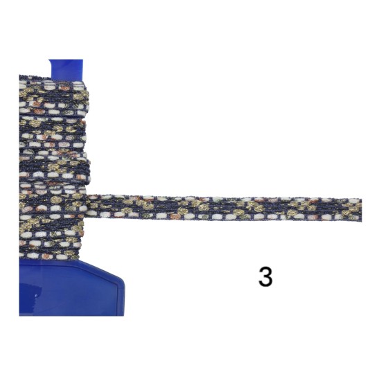 Τρέσα τύπου Σανέλ 1cm σε 3 χρώματα (103361)