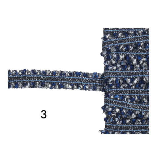 Τρέσα σενίλ 2cm σε 3 χρώματα (111391)