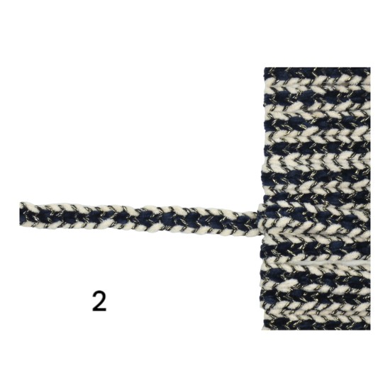 Σενίλ τρεσακι 1cm σε 2 χρώματα (103351)