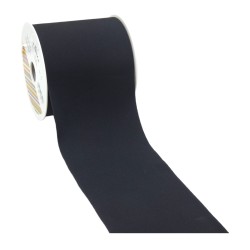 Λωρίδα ύφασμα λύκρα μαύρο χρώμα 10 cm 