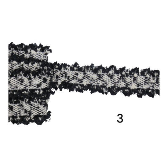 Τρέσα Σανέλ 3cm σε 3 χρώματα (103473) Τρέσα Σανέλ 3cm σε 3 χρώματα (103473)