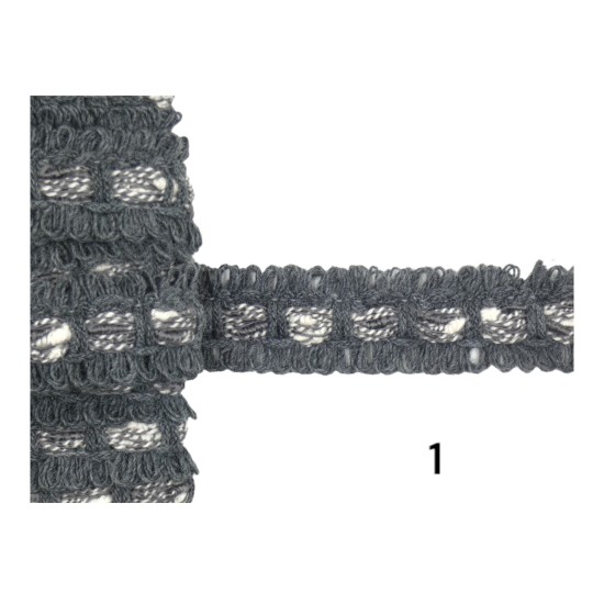 Τρέσα μάλλινη τύπου Chanel 2.5cm ()