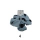 Scrunchies μαλλιών σε 4 χρώματα  (94680)