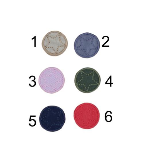 Θερμοκολλητικά μοτιφ αστέρια 1,5 cm σε 6 χρώματα () Θερμοκολλητικά μοτιφ αστέρια 1,5 cm σε 6 χρώματα ()