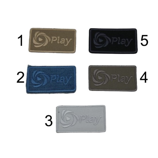 Θερμοκολλητικό μοτίφ Play 4 x 2 cm σε 5 χρώματα ()