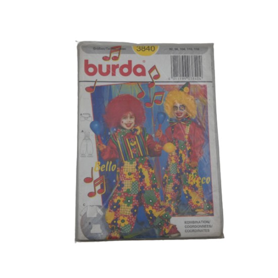 Στολή κλόουν Burda πατρον 3840 ()