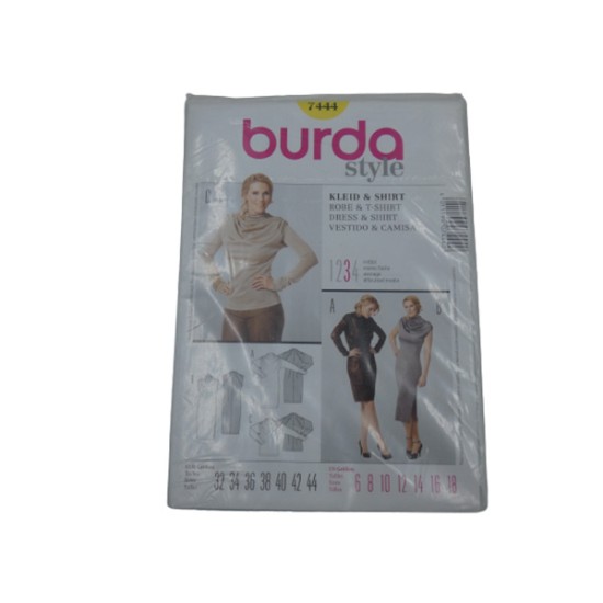 Φόρεμα Burda πατρον 7444 ()