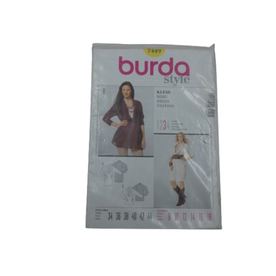 Φόρεμα Burda πατρον 7449 ()