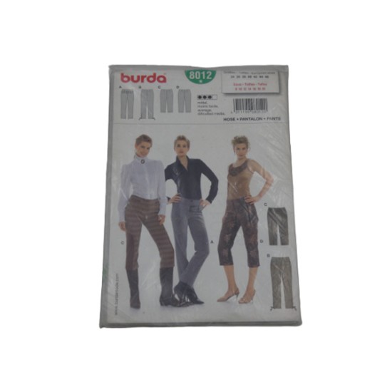 Παντελόνι Burda πατρον 8012 ()