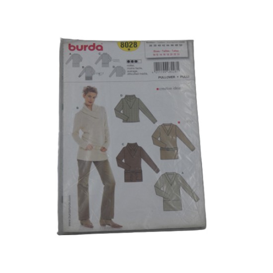 Μπλούζα Burda πατρον 8028 ()