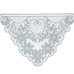 Λασέ μηχανής ασημί 40cm ( ΖΕΥΓΑΡΙ )