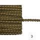 Τρέσα στενή με σχέδιο οβάλ 1cm  (104255)