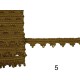 Σκούρη χρυσή τρέσα σε 5 χρώματα 2,5cm   (104363)