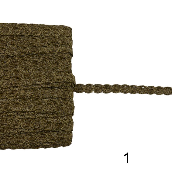 Τρέσα στενή με σχέδιο οβάλ 1cm (104254)