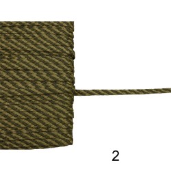 Πλεξούδα δίχρωμη 0,5cm σε 6 χρώματα
