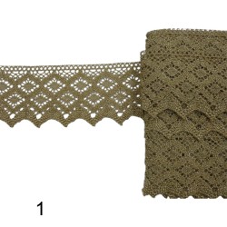 Φαρδιά δαντέλα Φ 6cm σε 2 χρώματα