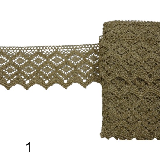 Φαρδιά δαντέλα Φ 6cm σε 2 χρώματα ()