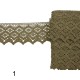 Φαρδιά δαντέλα Φ 6cm σε 2 χρώματα  ()