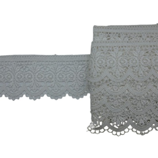 Λευκή κυπούρ δαντέλα 5cm ()