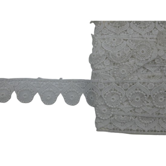 Κυπούρ δαντέλα με σχέδιο λουλούδια 3cm ()