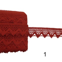 Δαντέλα βαμβακερή σε 4 χρώματα 3,5cm