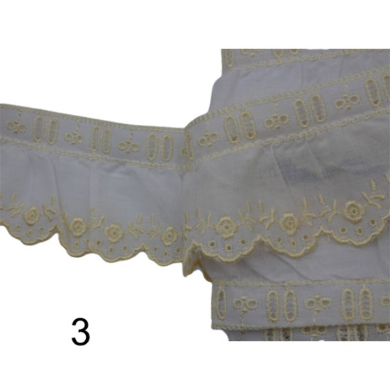 δαντέλα τρουτρου 4cm σε 4 χρώματα  (105814)