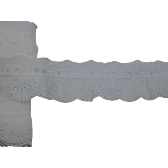 δαντελα ασπροκέντημα κοφτό 3cm ()