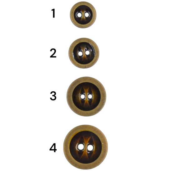 Μπρονζέ μεταλλικό κουμπί  ()