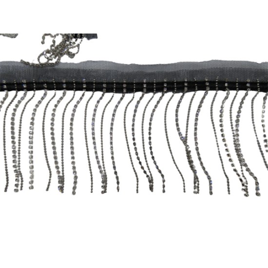 Κρόσσι με στράς και αλυσίδα  10 cm ()