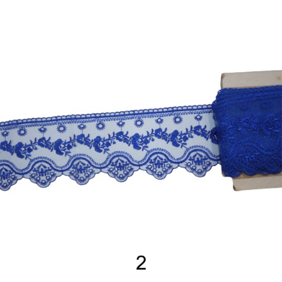 Γαλλική δαντέλα σαντιγί 9 cm σε 6 χρώματα (98770)