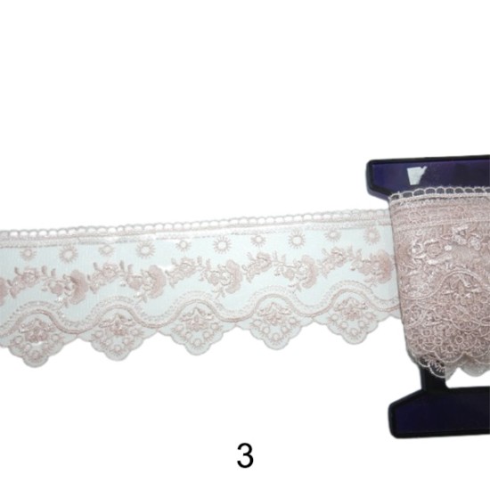 Γαλλική δαντέλα σαντιγί 9 cm σε 6 χρώματα (98771)