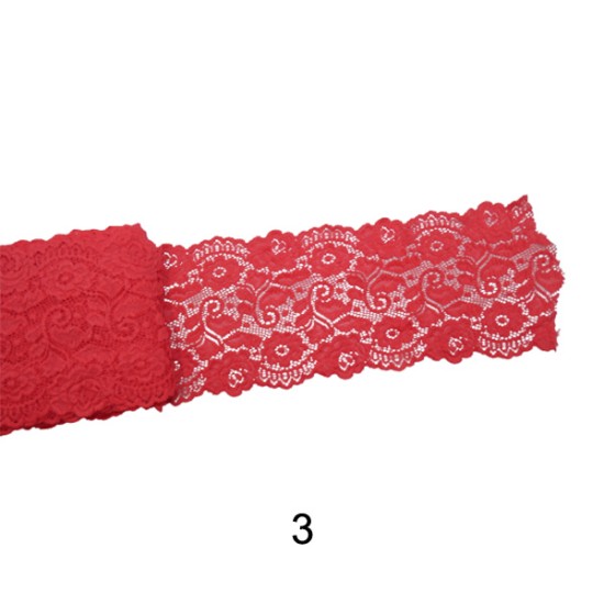 Ελαστική δαντέλα 13 cm σε 8 χρώματα (92049)