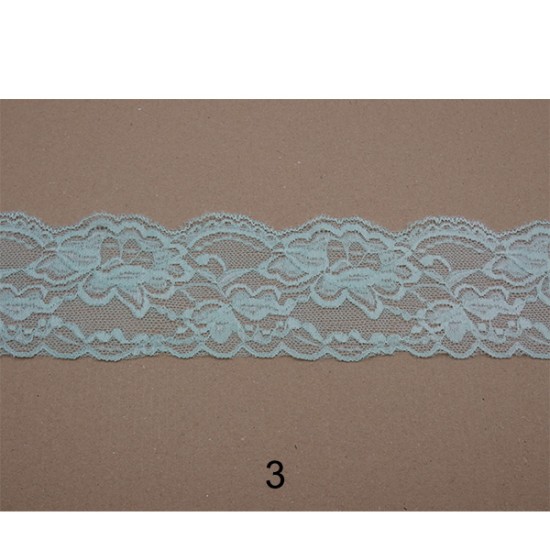 Ελαστική δαντέλα 8 cm σε 6 χρώματα (92068)